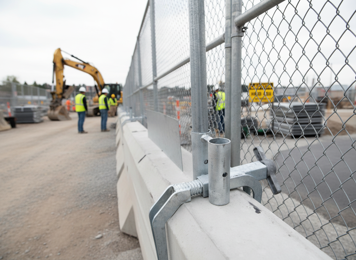 Premium Heavy Duty Clamp for Secure Installation of Construction Fencing and Road Signs