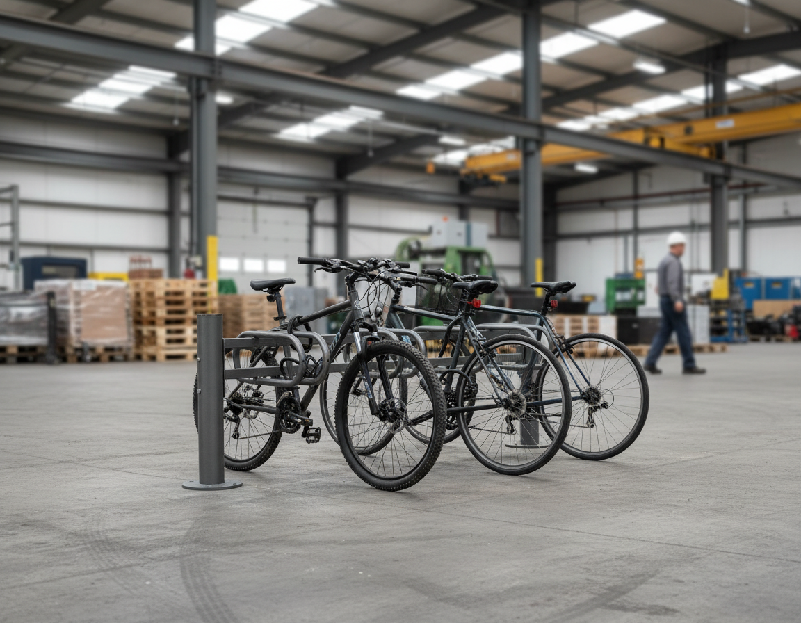 Premium Single Direction Bicycle Rack - Modular Design with Galvanised Steel and Customizable Top Caps | Barriers Co