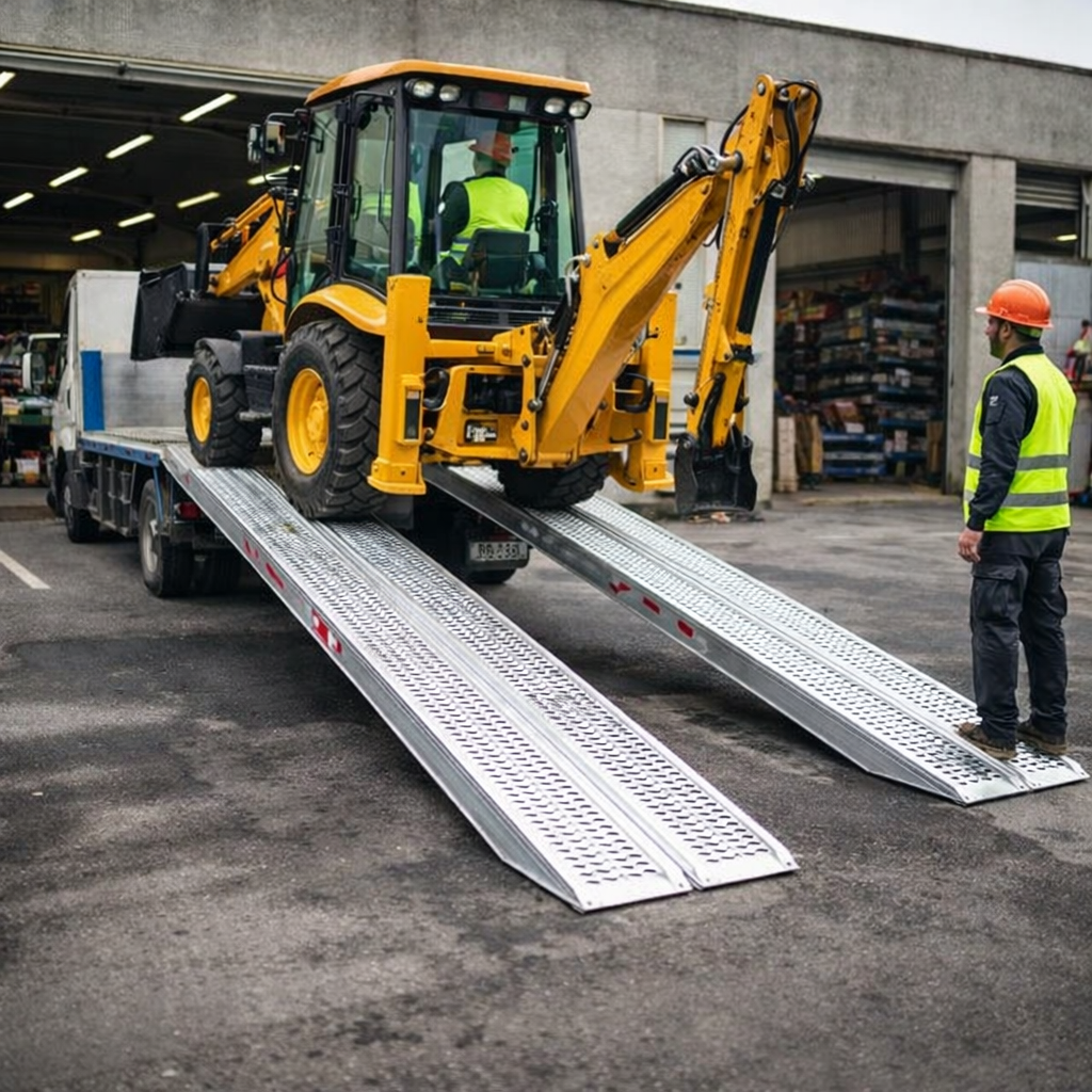 Aluminium Loading Ramps – 5000mm x 580mm – 7080kg Capacity – Industrial Use