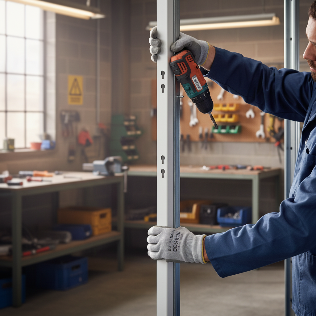 Premium Durable Plastic Square Post with Vario Receptacles for 60 x 60 mm Base Plates - Available in 2,000 mm, 2,500 mm, and 3,000 mm Lengths