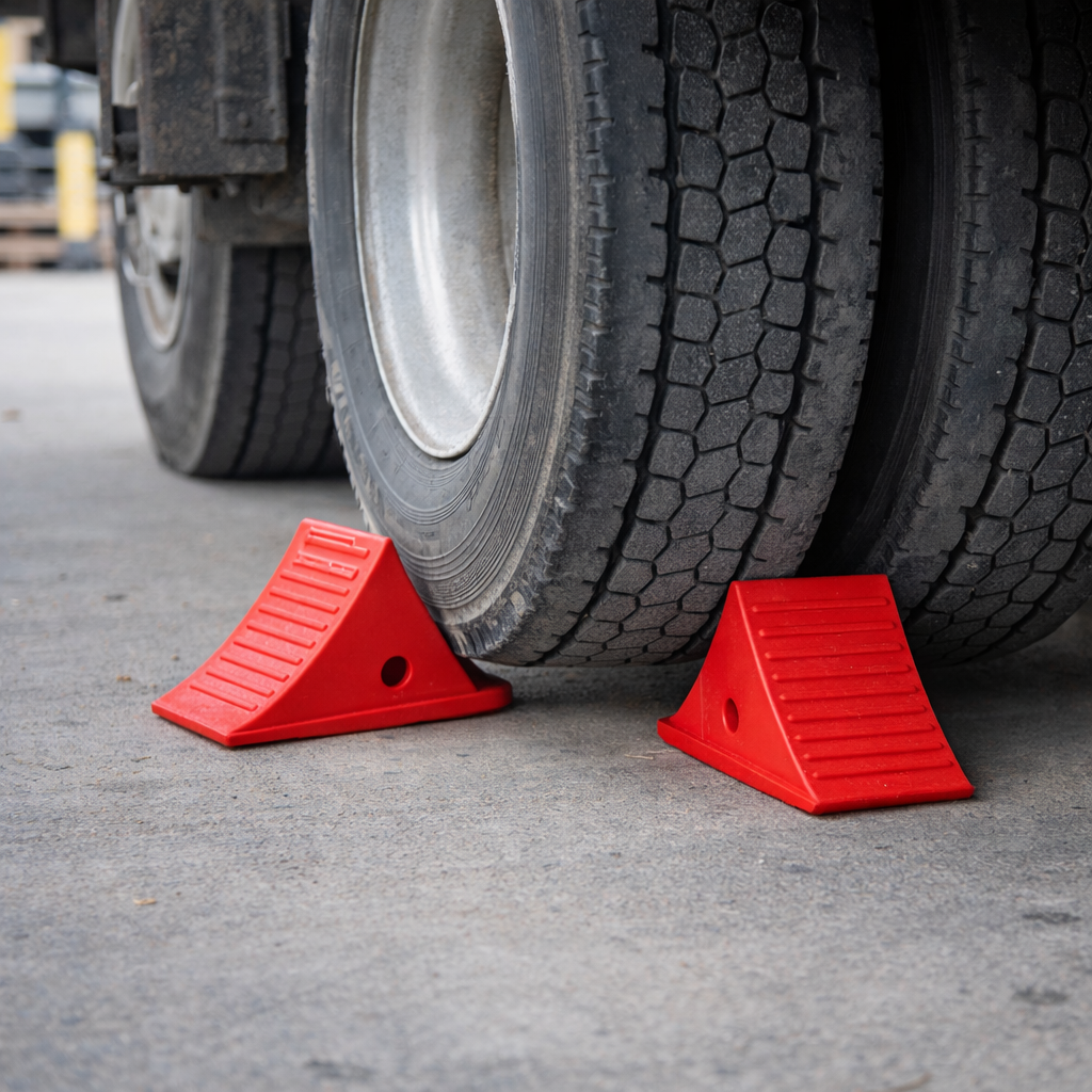 Wheel Chocks – 51cm W x 21cm H x 29cm L – Heavy Duty – Vehicle Safety