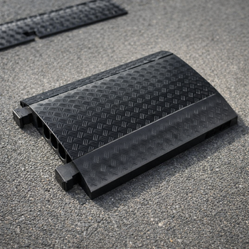 Cable Protector – Black – 5 Channels, 5,000kg Capacity – Indoor/Outdoor