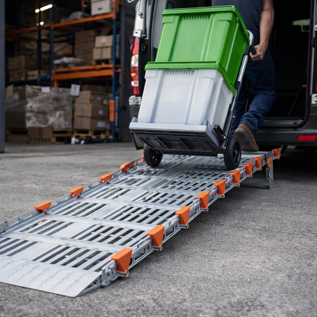 Rollable Loading Ramp – 685mm Wide – Aluminium, 453kg Capacity – Indoor & Outdoor Use