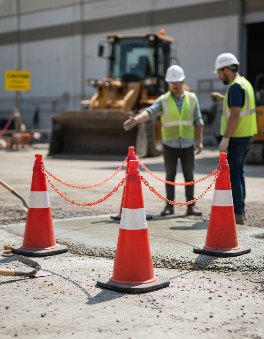 Premium Chain Holder for Traffic Cone - Easy Attachment for Enhanced Visibility and Barrier Creation