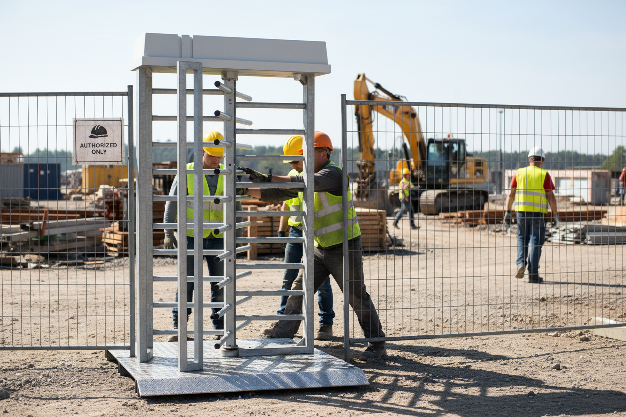 Premium Heavy Duty Vehicle Access Gate with Sliding Lock, Hinges, and Wheels - Dimensions 2000x4400mm