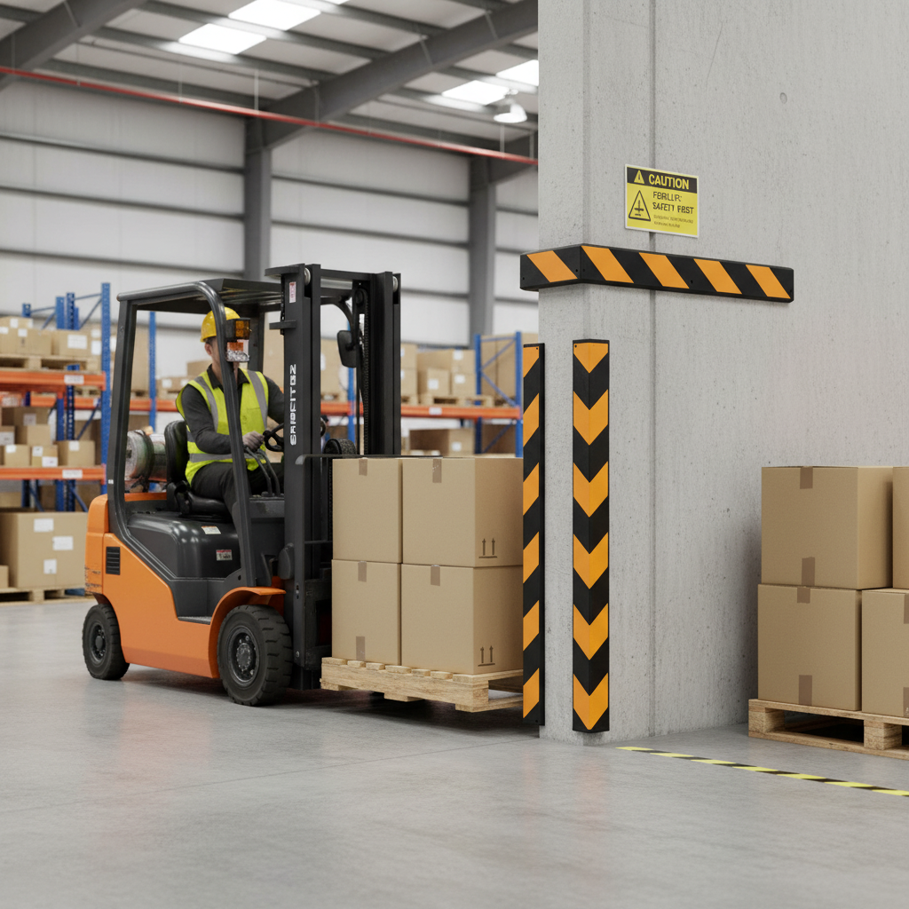 Heavy Duty Rubber Corner Protectors for Impact Protection - Ideal for Warehouses and Loading Docks | Barriers Co