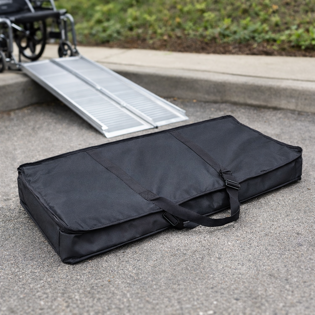 Wheelchair Bag – Extra Wide Folding Suitcase Ramp 2ft-6ft – Portable – Wheelchair & Scooter Access