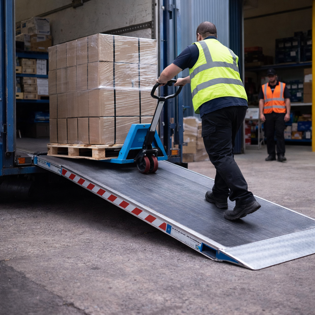 Pallet Truck Ramp – 2400mm x 1000mm – 1000kg Capacity – Loading