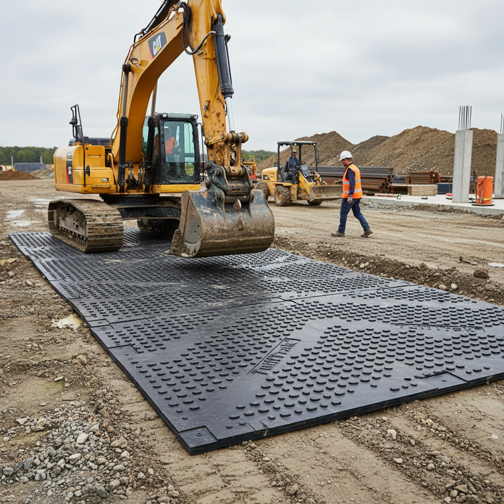 Professional Heavy Duty Ground Mat for Access and Roadway - 150t Load Capacity, 4090x2030x47mm Dimensions | Barriers Co