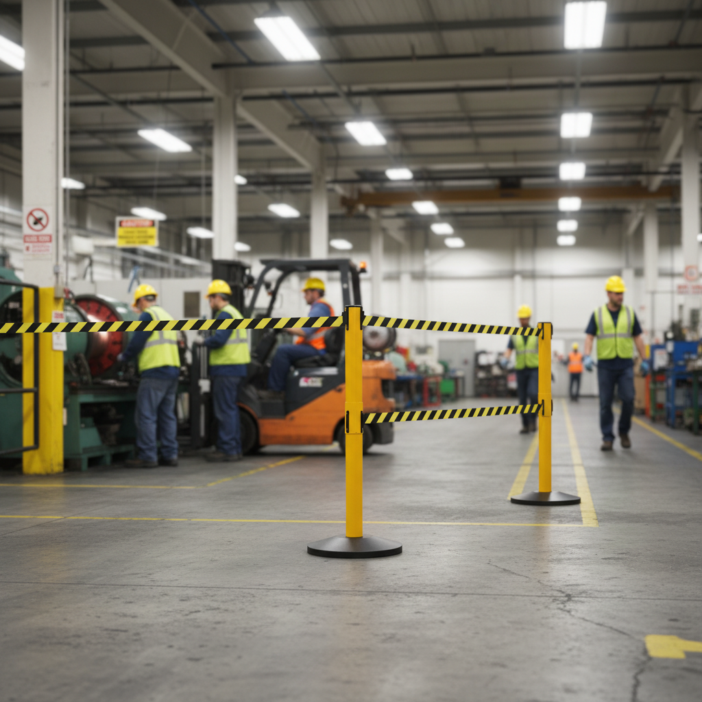 Premium Double Belt Barrier Stanchion with 2 x 3.4m Retractable Belts and Cast Iron Base for Outdoor Use