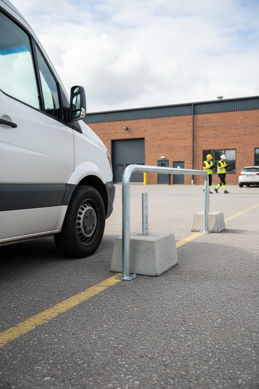 Premium Heavy Duty Concrete Base for Parking Barriers with Quick Installation and Long Lifespan