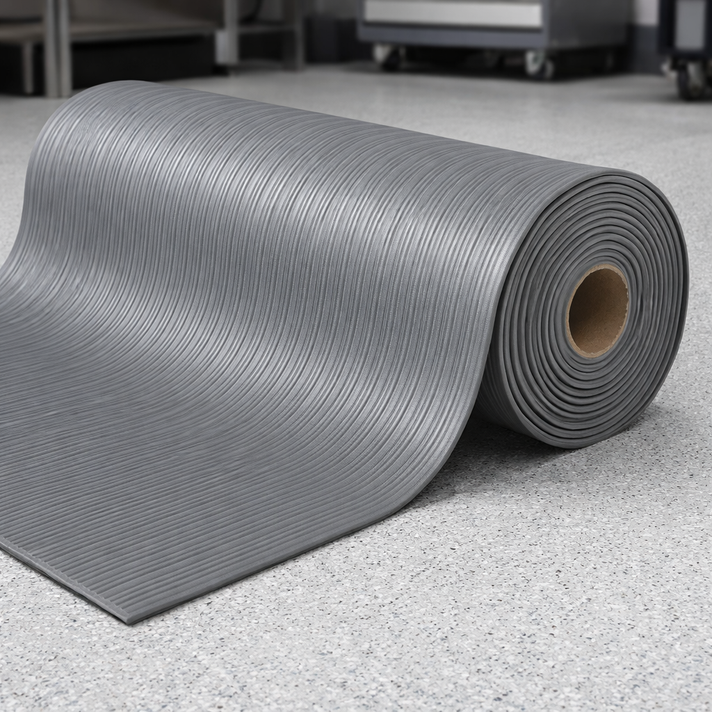 Anti-Fatigue Mat – Grey – 9.4mm Thick – Light Duty Use