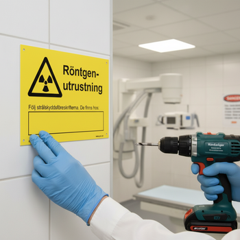 Premium Warning Sign for X-Ray Equipment - Durable Self-Adhesive, Plastic, Magnet and Aluminum Options Available
