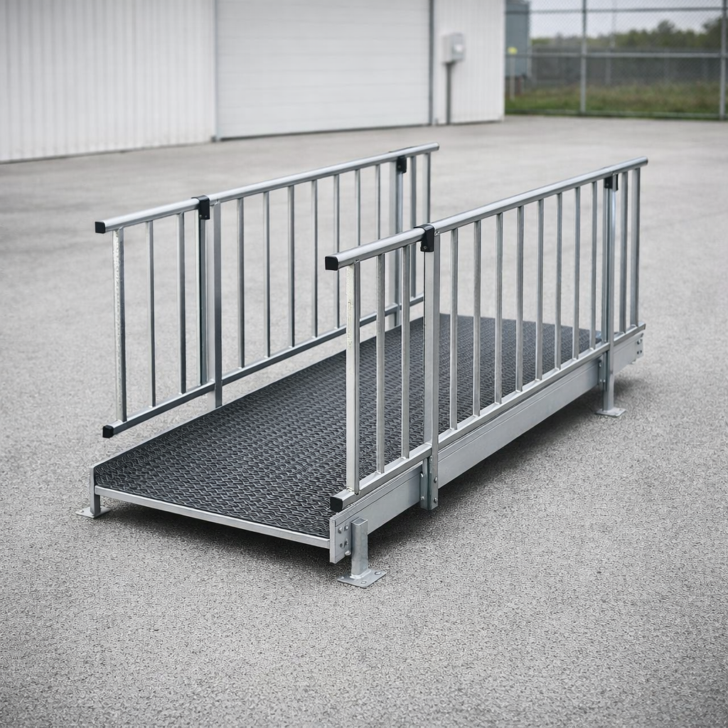 Modular Ramp Kit – 1100mm x 1900mm – Balustrade Handrails – Portable