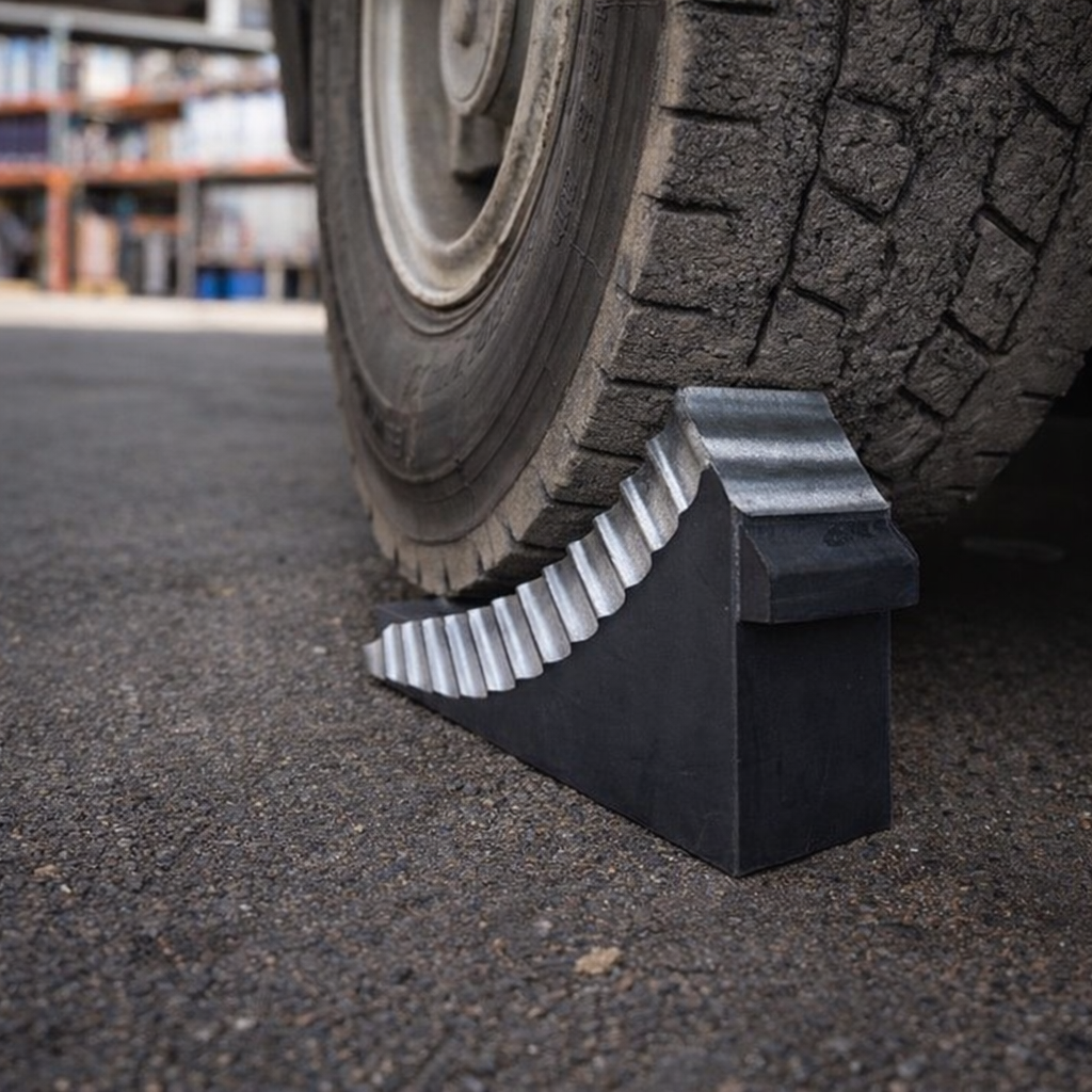 Heavy Duty Wheel Chock – 32 x 30 x 26cm – Synthetic Rubber – Vehicle Safety