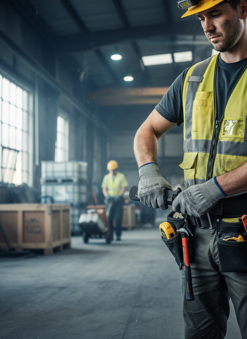 Premium Safety Belt End with Automatic Panic Release Mechanism - Durable Elastolan R3000 Material