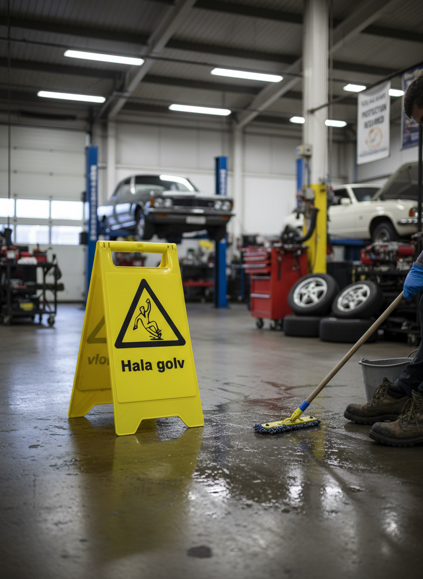 Premium Warning Sign for Slip Hazard - Multiple Materials, Sizes, and Easy Installation for Safety in Various Environments