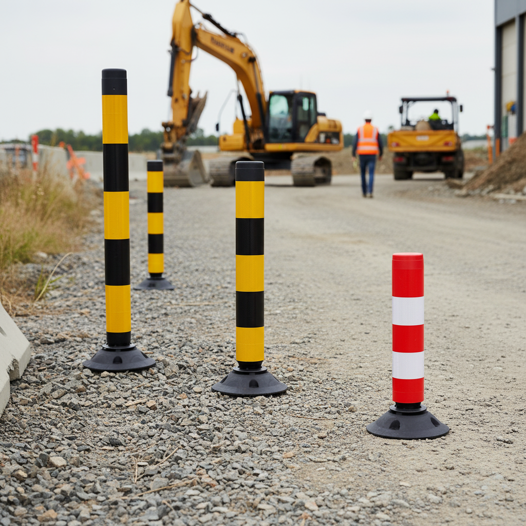 Premium High-Performance Off-Highway Traffic Posts - Flexible Reflective Bollards for Industrial and Commercial Use, Available in Multiple Sizes