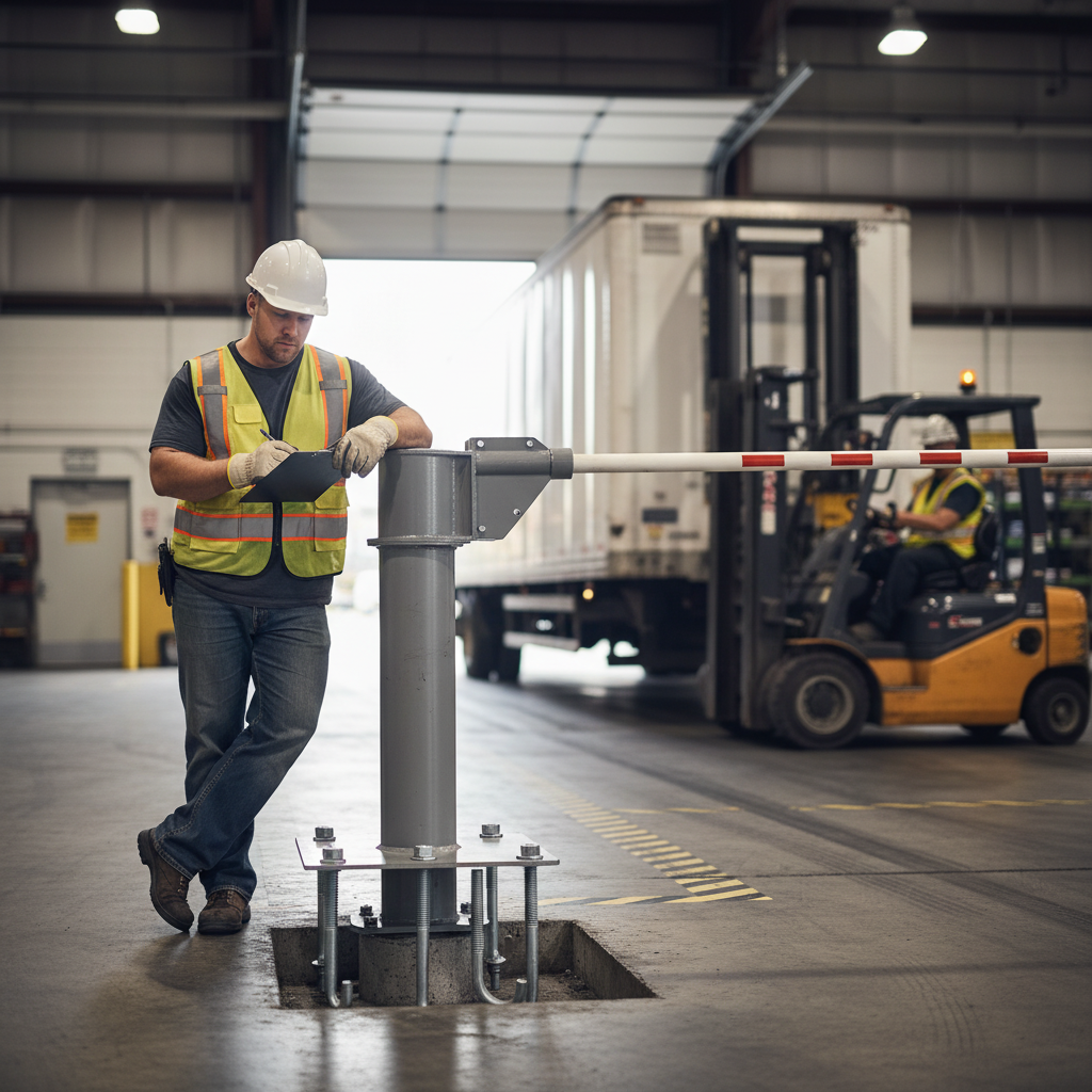 Premium Pre-installation Kit for Universal Telescopic Swivel Barrier - High-Performance... - side view | Barriers Co