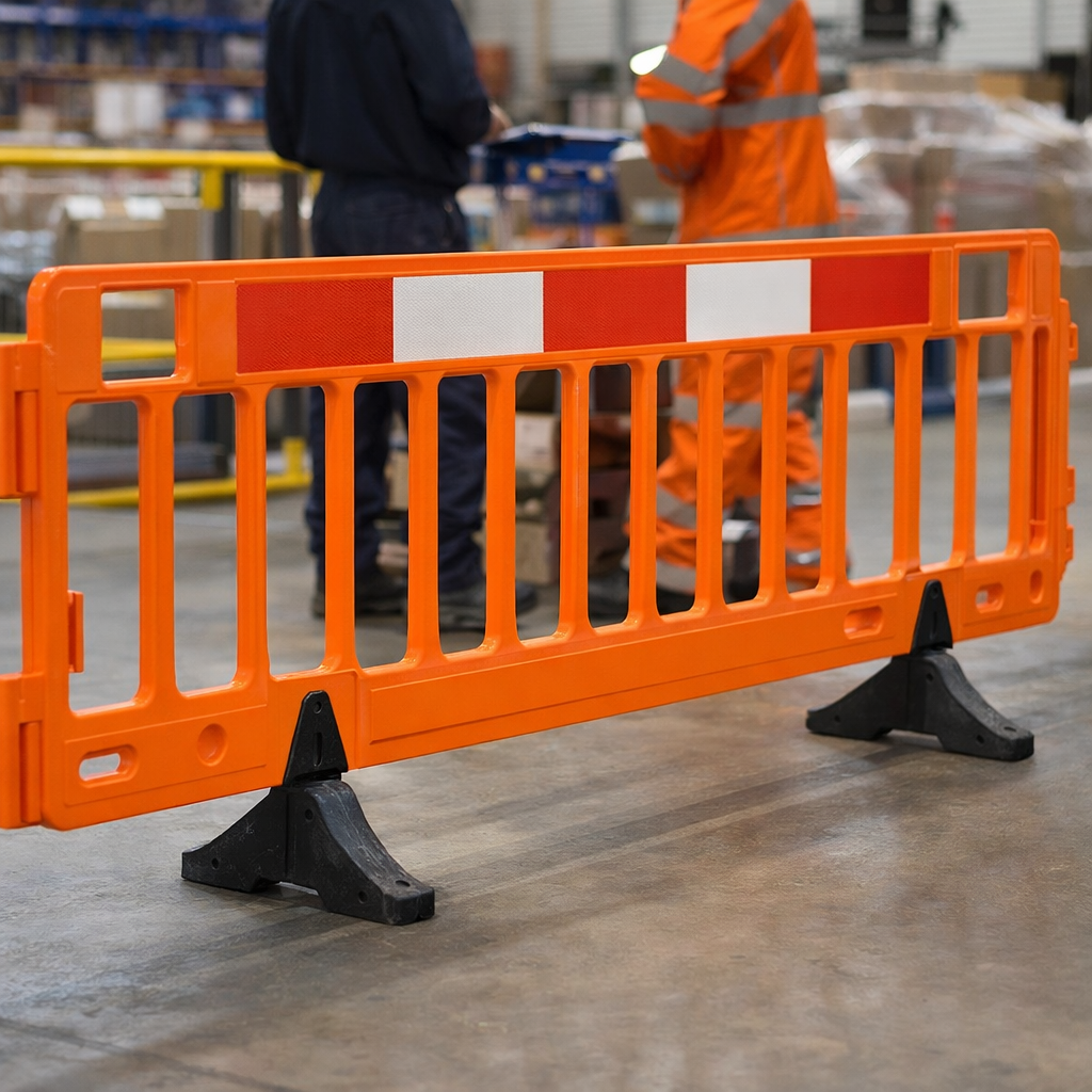 Fence Barrier – 2m Orange – High Density Polythene – Event & Construction