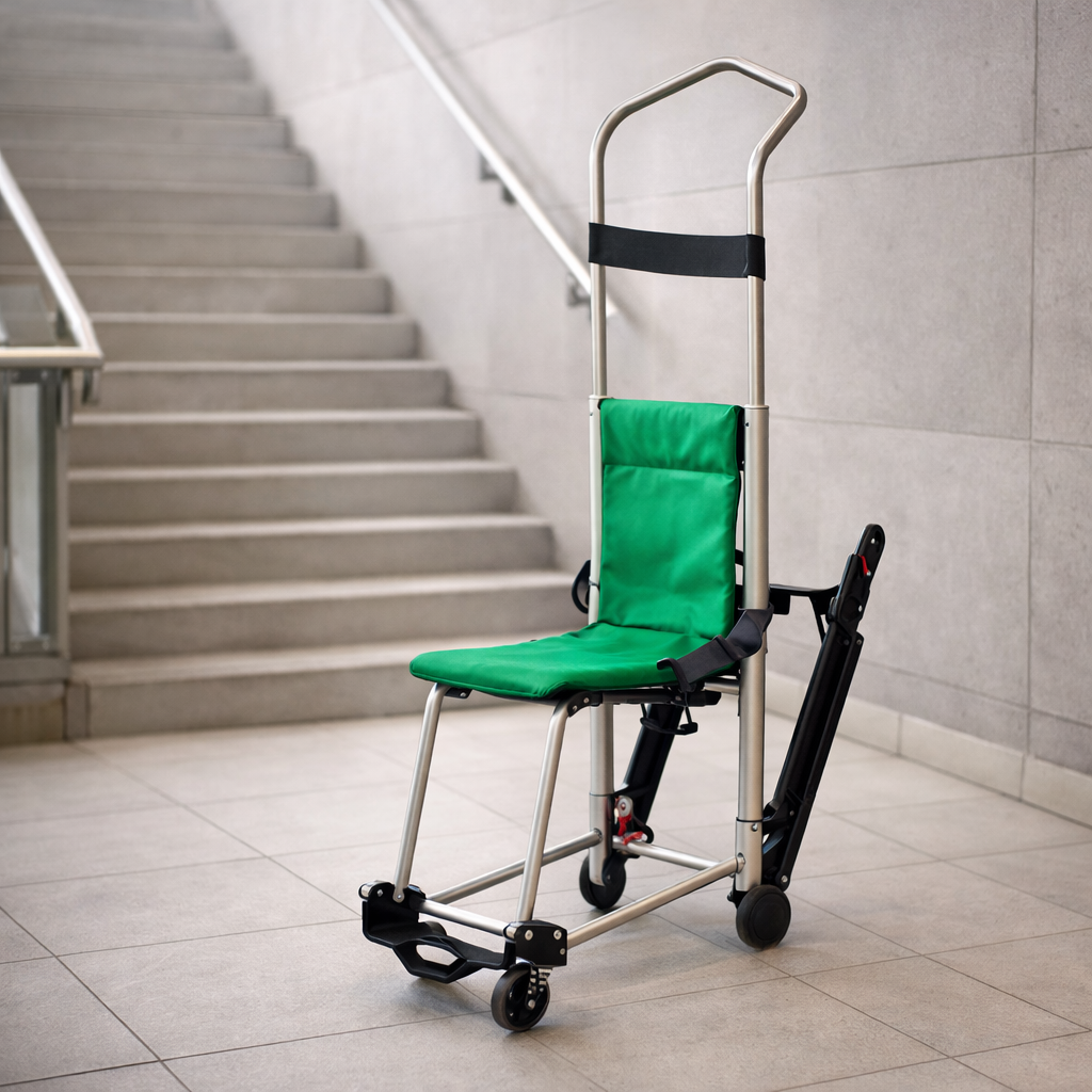 Evacuation Chair 180kg Cap. Lightweight & Compact