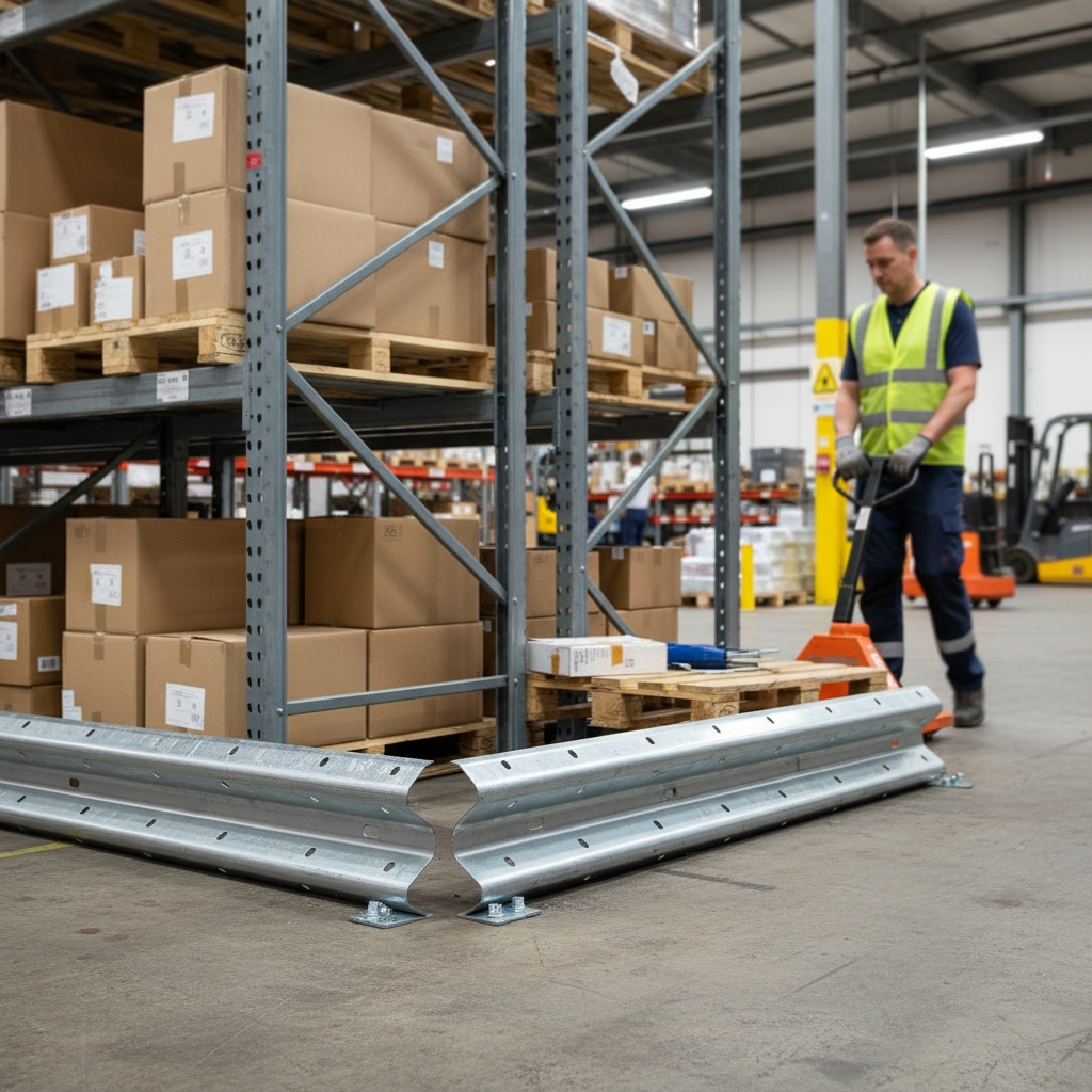 Premium Rigid Internal Corner Barrier - Galvanised Steel for 90° Angles with Enhanced Safety Features | Barriers Co