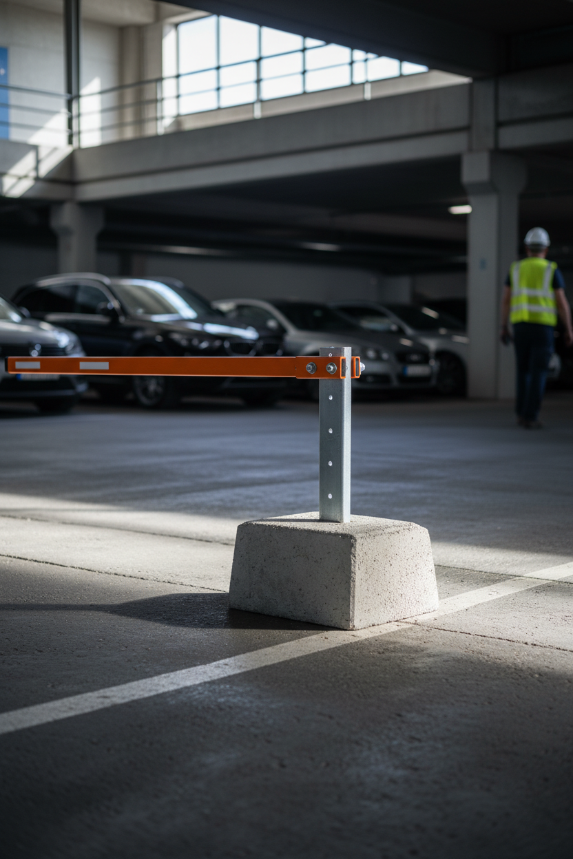 Premium Heavy Duty Concrete Base for Parking Barriers - Quick Installation, Durable, and Versatile Solutions