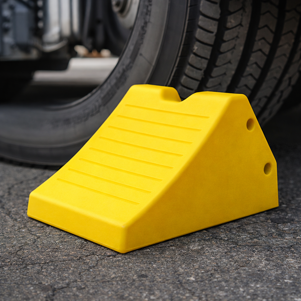 Heavy Duty Wheel Chocks – 37cm W x 27cm H x 55cm L – Trucks & Loaders