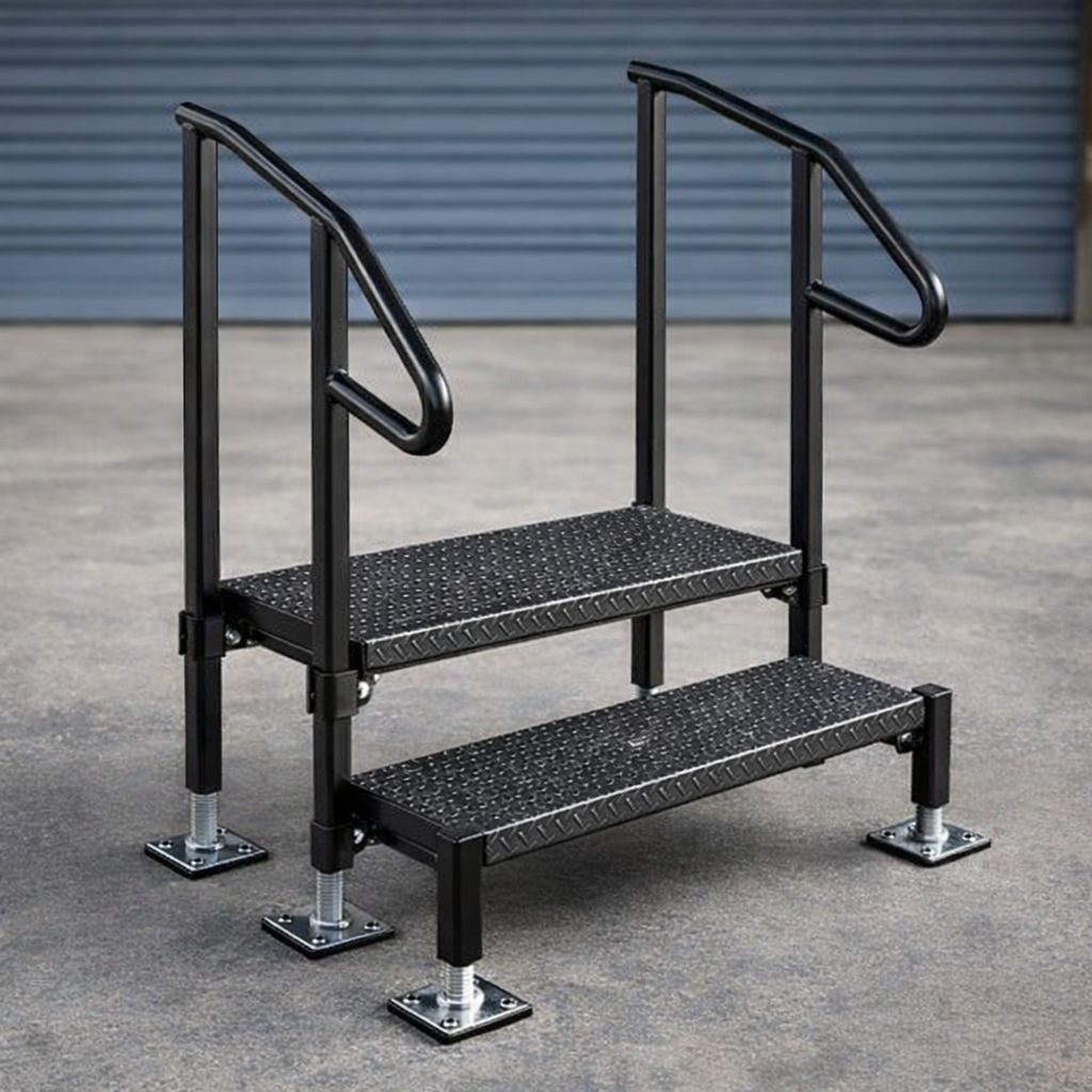 Adjustable Steel Steps 285mm-360mm H – Indoor/Outdoor