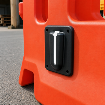 Magnetic Receiver Clip for High Impact Polypropylene Barriers