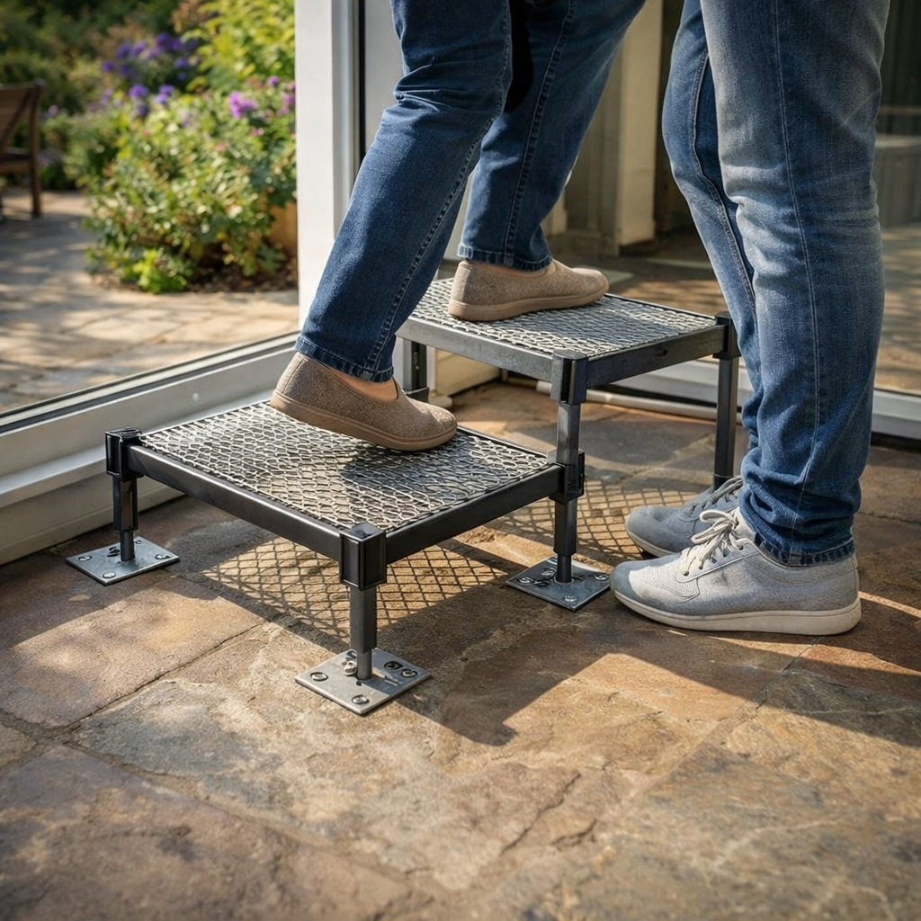 Adjustable Step Kit – 285mm-360mm – Galvanised Steel – Multi-Purpose