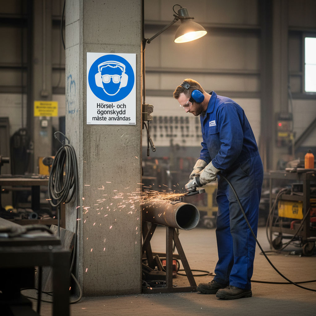Premium Safety Sign for Hearing and Eye Protection - Durable Materials and Multiple Sizes for Professional Use