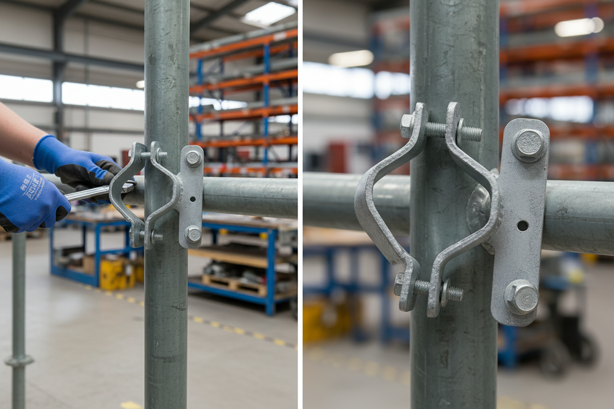 Premium Clamp for Sign Attachment on Pipe Poles, Designed for Ø 48-60mm with Durable Construction