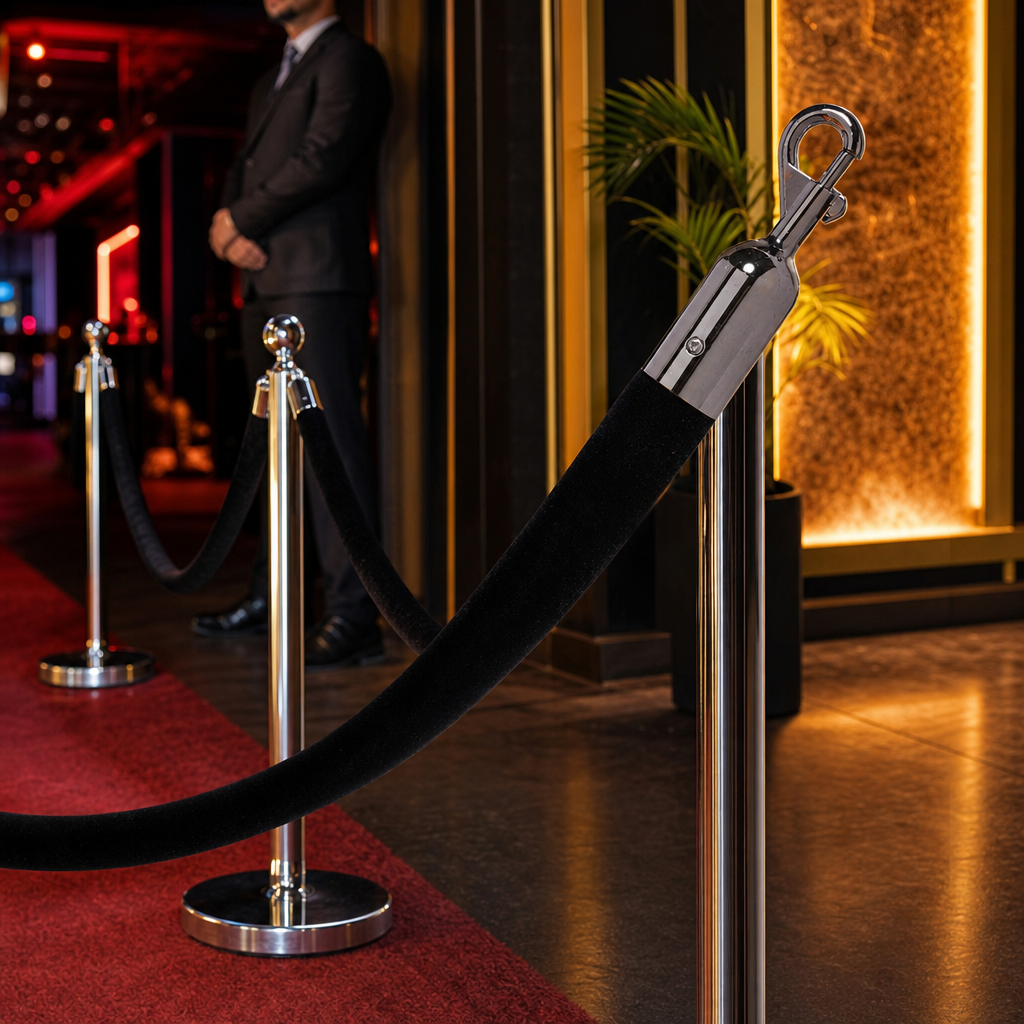Velour Rope Barrier 25mm for Cinemas & Nightclubs