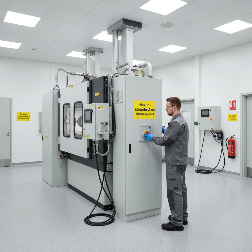 Premium Warning Sign for Main Switch of X-Ray Equipment - Multiple Materials and Sizes for Professional Safety Marking