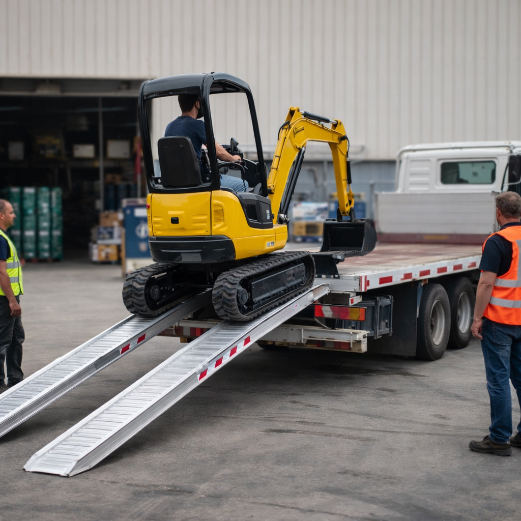 Aluminium Loading Ramps – 4500x300mm – 830kg Capacity – Professional Use