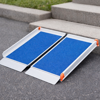 Folding Wheelchair Ramp – 2ft – Non-Slip, Lightweight – Portable Use