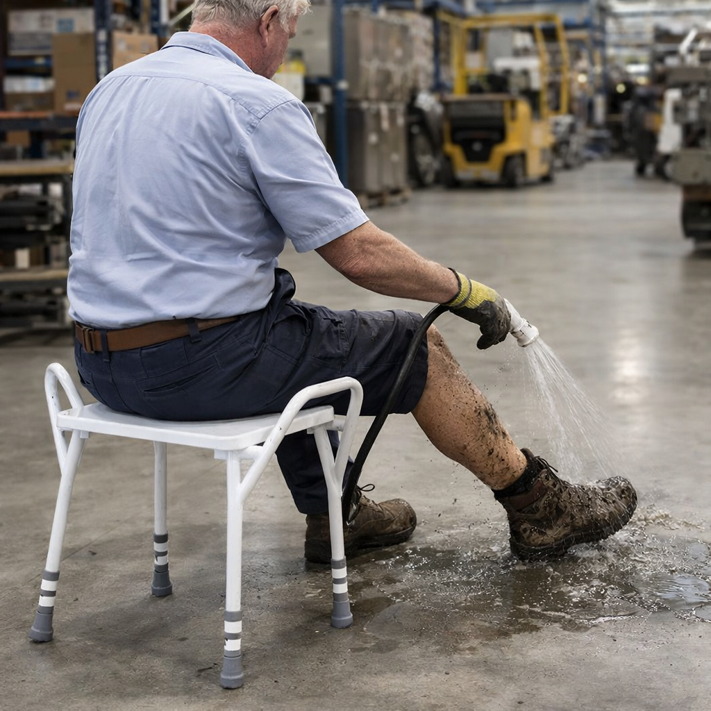 Shower Stool – Adjustable Height – Lightweight & Durable – Bathroom Safety