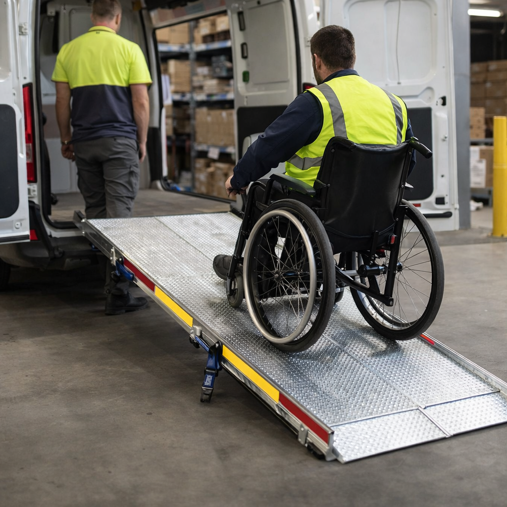 Vehicle Folding Ramp – 820mm Wide – 600kg Capacity – Professional Use