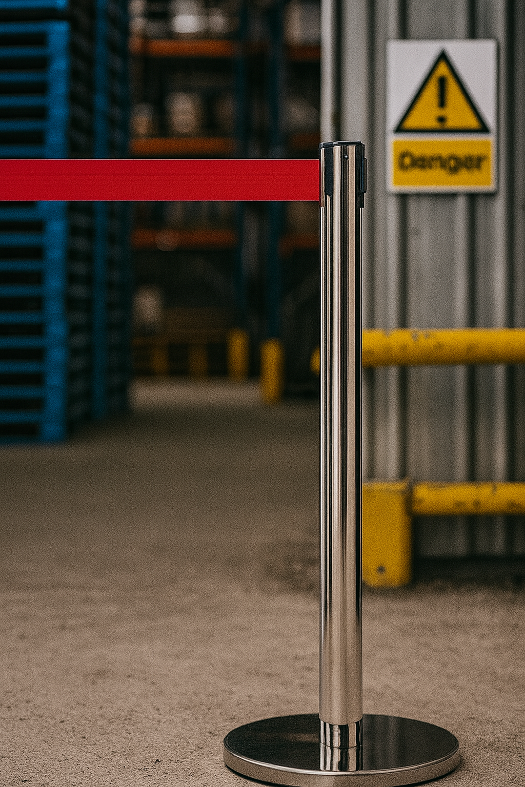 Premium Budget Retractable Barrier Post – 3.4 m & 3.9 m | Long-Reach Crowd Control Solution for Retail, Events & Worksites