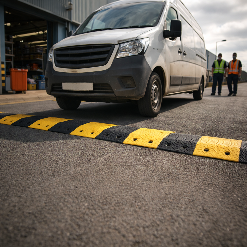 Speed Bump Kit – 75mm High – Reflective Chevron – Commercial Use