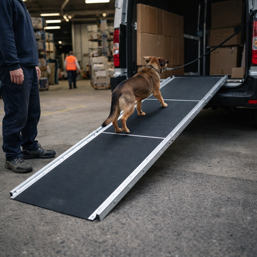 Multi-Fold Pet Ramp – 4ft to 8ft – Lightweight, 275kg Capacity – Pet Access