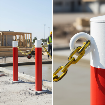 Premium Eyelets for Steel Bollards - Galvanized with 20mm Inner Diameter for Barrier Chains