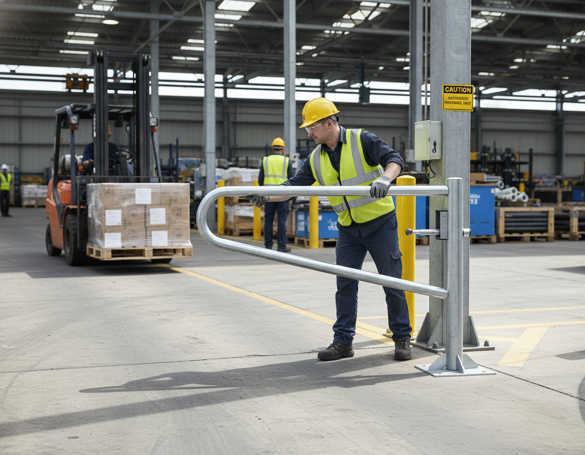 Premium Swiveling Gate with Hot-Dip Galvanized Steel for Secure Access Control and Flexible Traffic Management