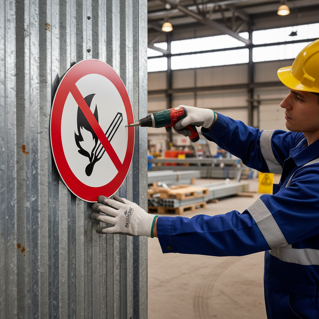 Premium Prohibition Sign for Smoking and Open Fire in Various Materials and Sizes for Clear Workplace Safety