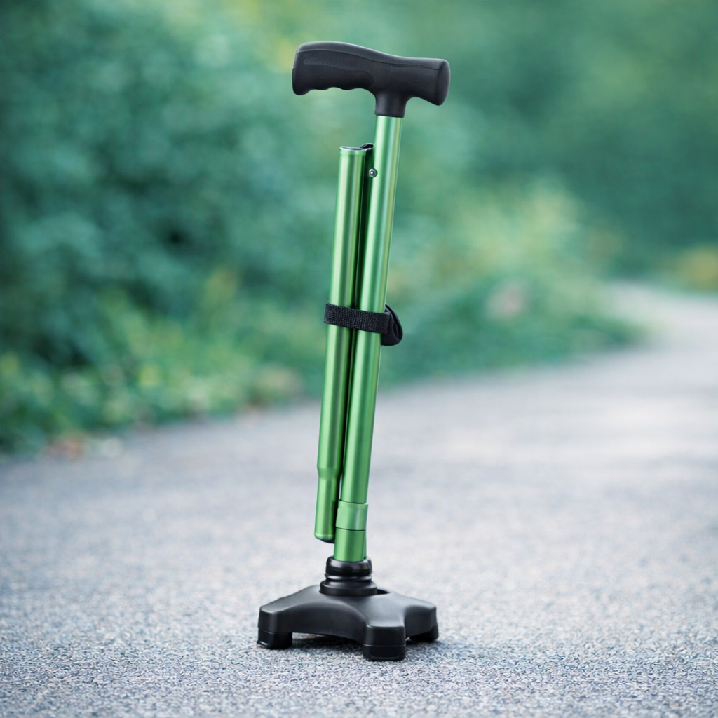Comfort Walking Stick – Pastel Green – Adjustable Height – Mobility Aid
