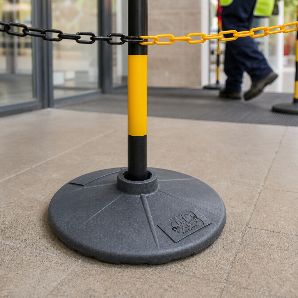 Support Base for Post and Chain System 3kg for Indoor & Outdoor Use