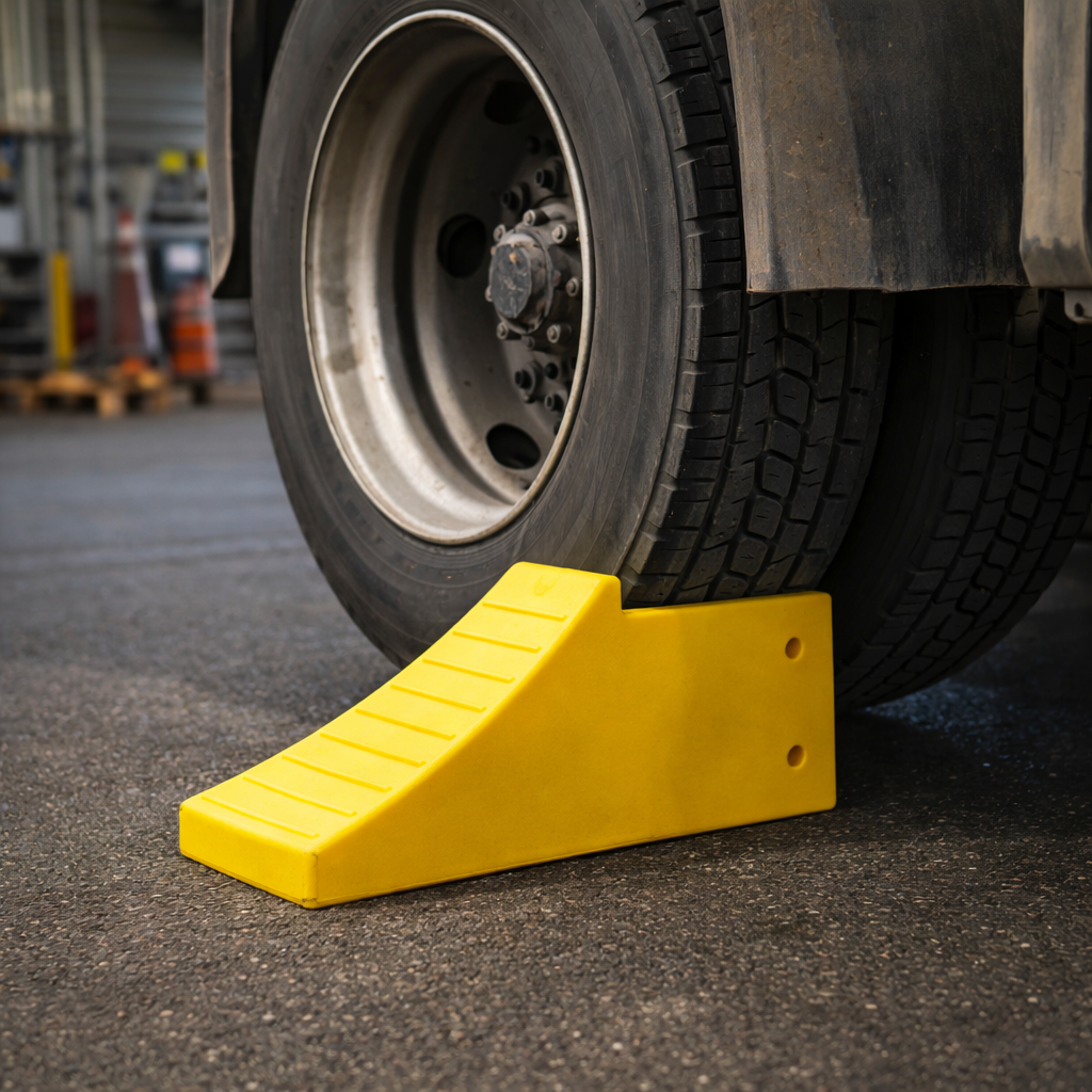 Heavy Duty Wheel Chocks – 37cm W x 40cm H x 62cm L – Industrial Use
