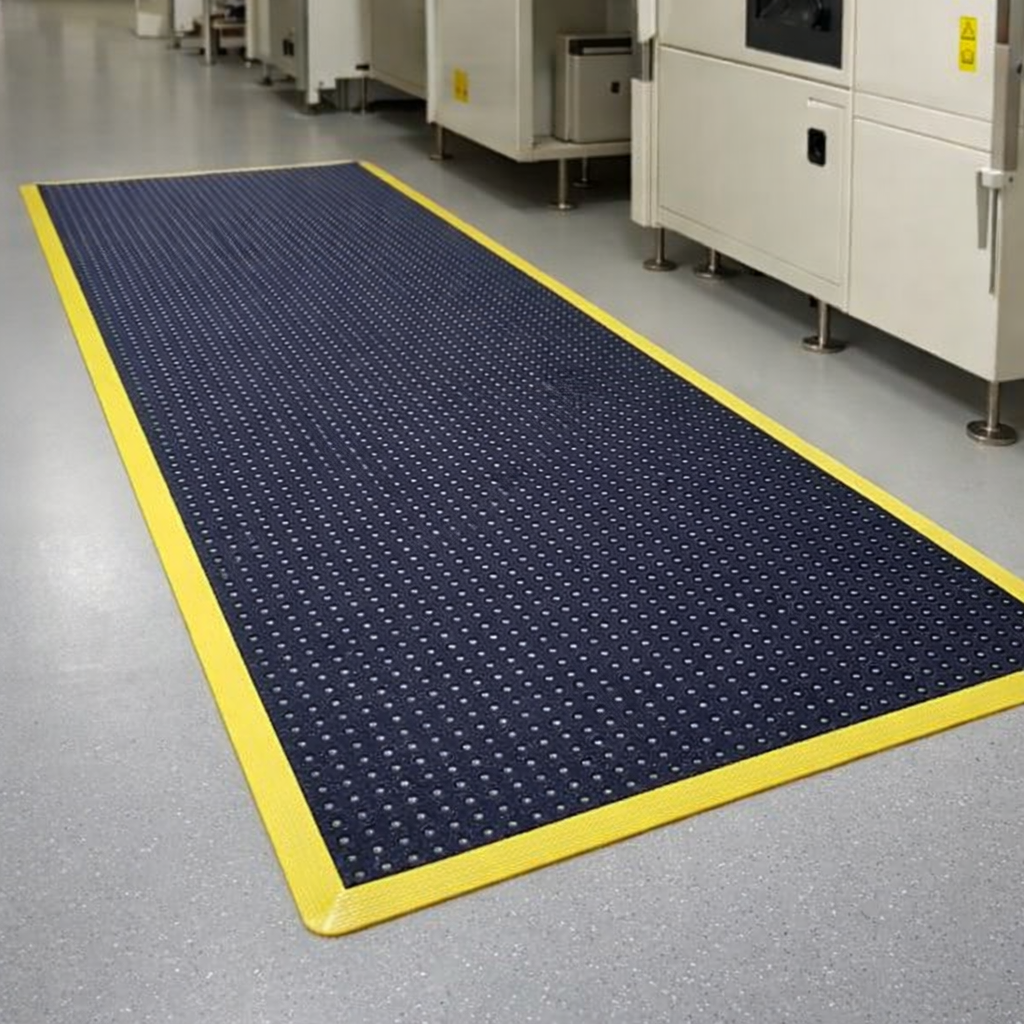 Anti-Fatigue Rubber Mat – 91cm x 91cm – ESD, Heavy Duty – Industrial Use