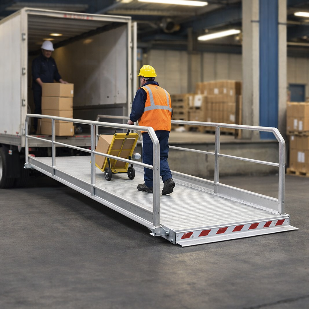 Vehicle Gangway – 6055mm L x 1250mm W – 998kg Capacity – Commercial Use